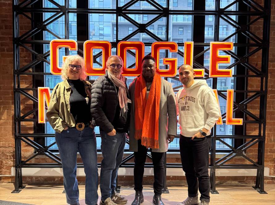 Melo Records reçue au siège de Google